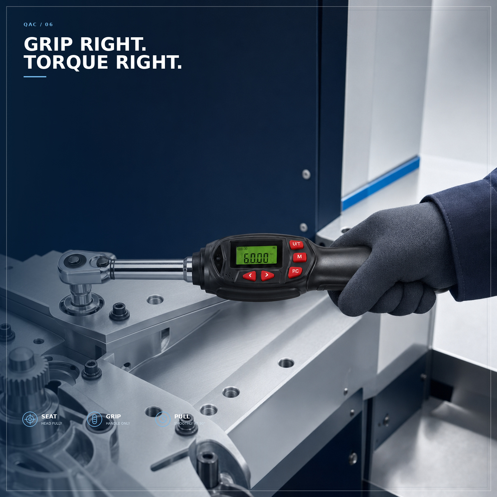 QAC Interchangeable Digital Torque Wrench