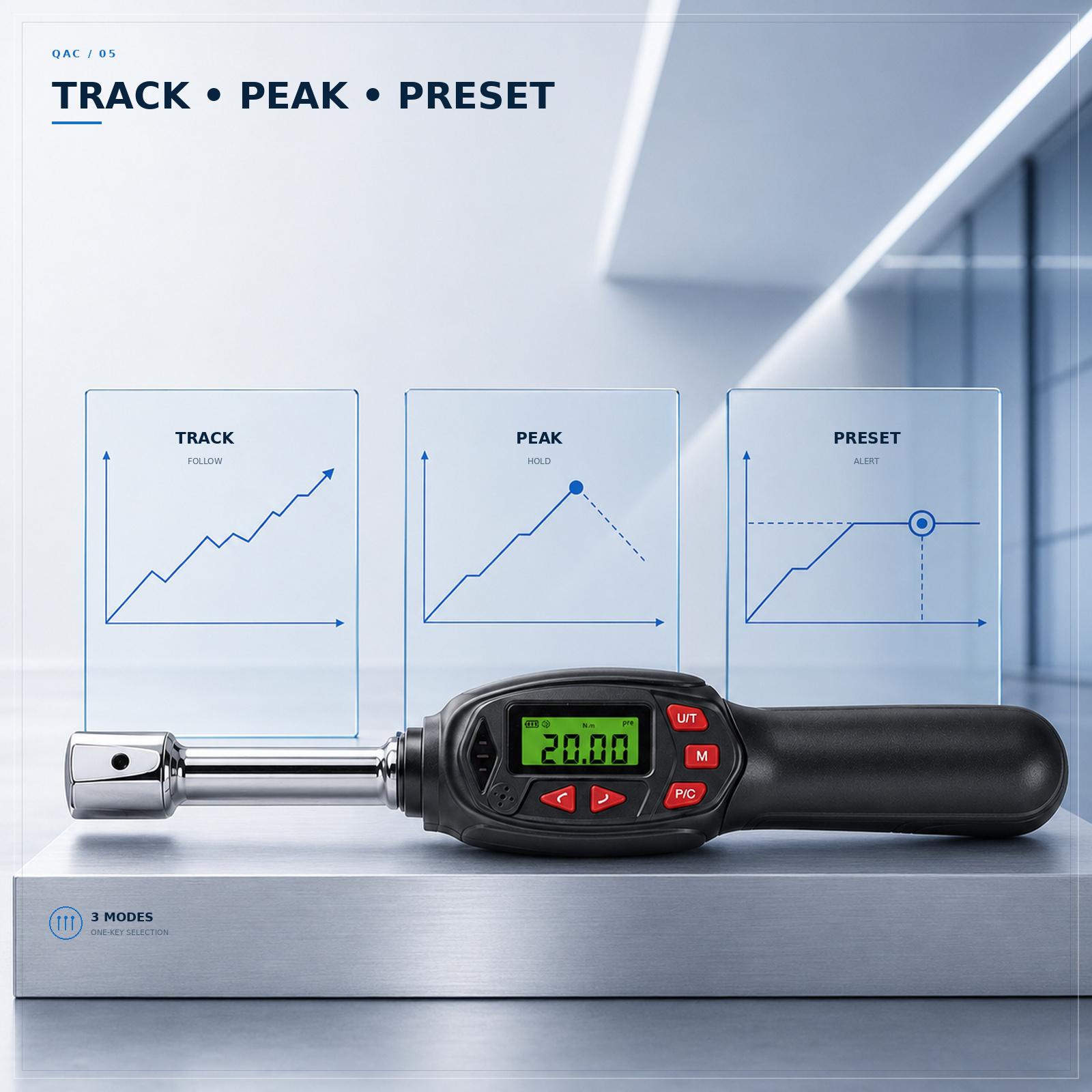 QAC Interchangeable Digital Torque Wrench